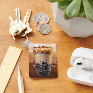 Cute 3D Milk Tea Design – Boba Lover Aesthetic Keychain