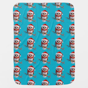 Cute 3d owl design baby blanket