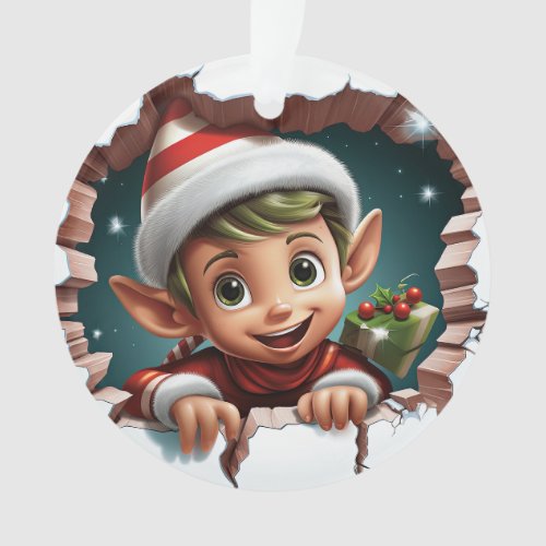 Cute 3D Pixie Ornament