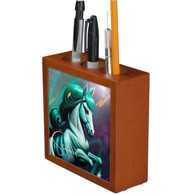 Cute 3d Spirit Pony 24 Desk Organizer (In Situ)