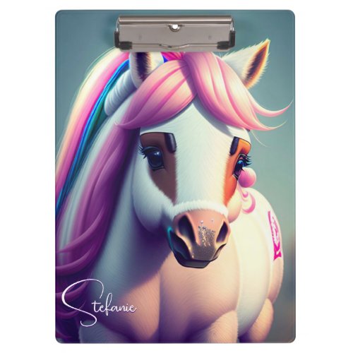 Cute 3d Spirit Pony 2 Clipboard