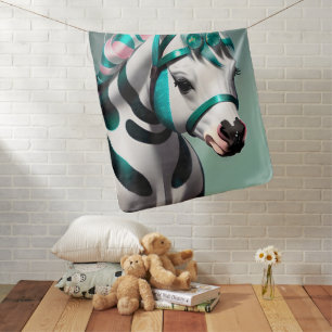 Cute 3d Spirit Pony 7 Baby Blanket