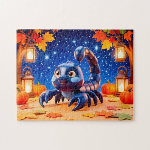 Cute 3D Zodiac Scorpion Character Jigsaw Puzzle