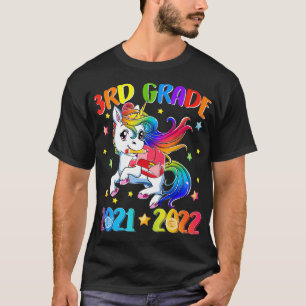 Cute 3rd Grade 20212022 Unicorn Back To School Kid T-Shirt