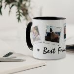 Cute 4 photo Best Friends Mug<br><div class="desc">Cute mug featuring 4 photos of your choice and the text 'Best Friends' with two small black hearts. Would make a great gift for a bestie,  bridesmaid,  sister,  couples,  children,  grandmother etc. Super easy to personalize.</div>