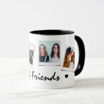 Cute 4 photo Best Friends Mug<br><div class="desc">Cute mug featuring 4 photos of your choice and the text 'Best Friends' with two small black hearts. Would make a great gift for a bestie,  bridesmaid,  sister,  couples,  children,  grandmother etc. Super easy to personalize.</div>