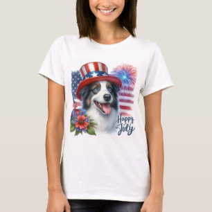 Cute 4th of July Patriotic Red White Blue T-Shirt