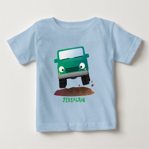 Cute 4X4 offroad vehicle cartoon car Baby T_Shirt