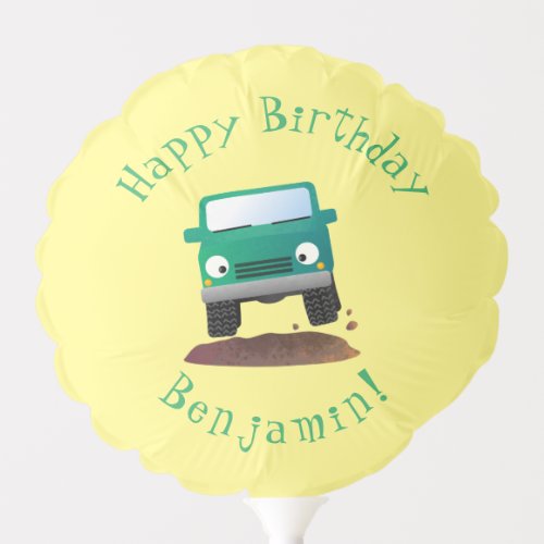 Cute 4X4 offroad vehicle cartoon car  Balloon