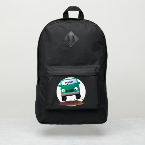 Cute 4X4 offroad vehicle cartoon car Port Authority Backpack