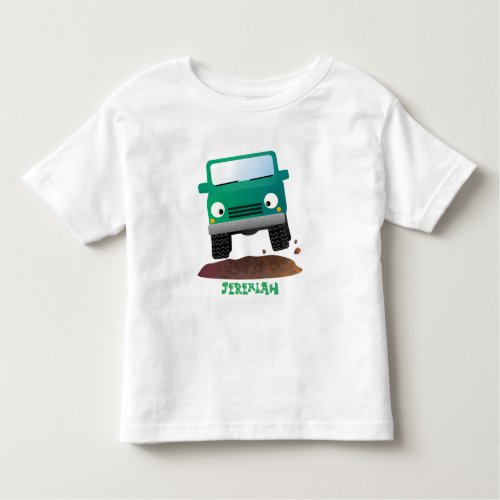 Cute 4X4 offroad vehicle cartoon car Toddler T_shirt