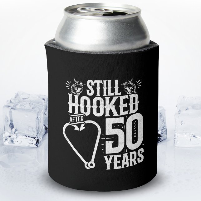 Cute 50th Anniversary Couples Married 50 Years Can Cooler (Creator Uploaded)