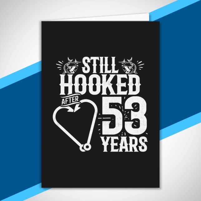 Cute 53rd Anniversary Couples Married 53 Years Card (Creator Uploaded)