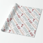 Cute 60th Wedding Anniversary Wrapping Paper<br><div class="desc">The perfectly adorable gift idea for a match made in heaven! A wedding anniversary quote that says ‘Always and forever,  years together’ with two hearts.</div>