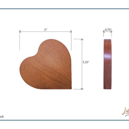 Cute 65th Anniversary Spanish Verse Heart Block (Dimensions)
