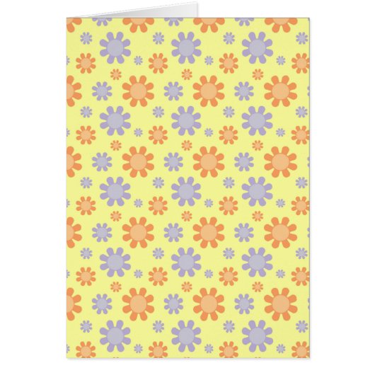 Cute 70's Flowers Cards (Front)
