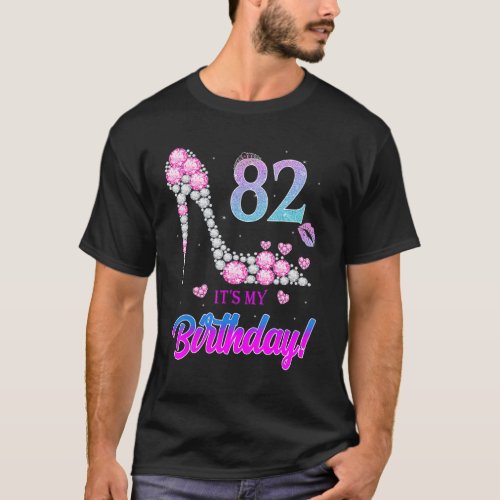Cute 82 Years Old Its My 82nd Birthday Party T_Shirt