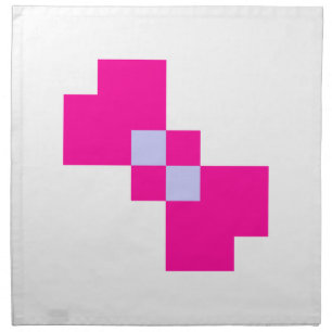 Cute 8 Bit Pixel Bow Cloth Napkin