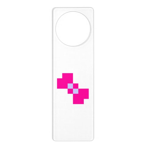 Cute 8 Bit Pixel Bow Door Hanger