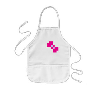 Cute 8 Bit Pixel Bow Kids' Apron