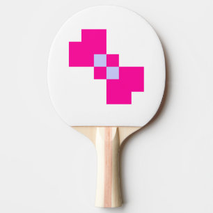 Cute 8 Bit Pixel Bow Ping-Pong Paddle