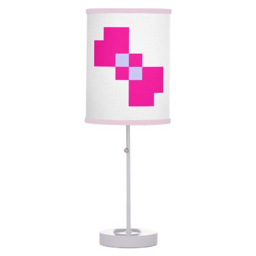 Cute 8 Bit Pixel Bow Table Lamp