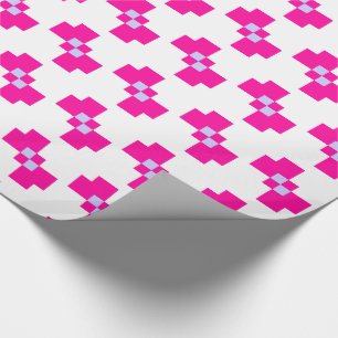 Cute 8 Bit Pixel Bow Wrapping Paper