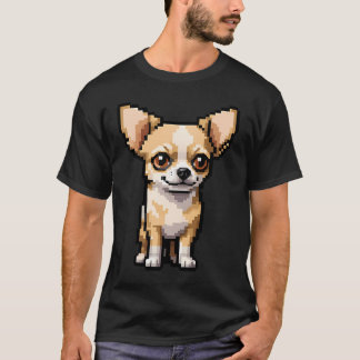 Cute 8-Bit Pixel Pug Dog Retro Gamer T-Shirt