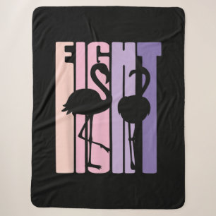 Cute 8th Birthday Gift I Flamingo I 8 Years Old Sherpa Blanket