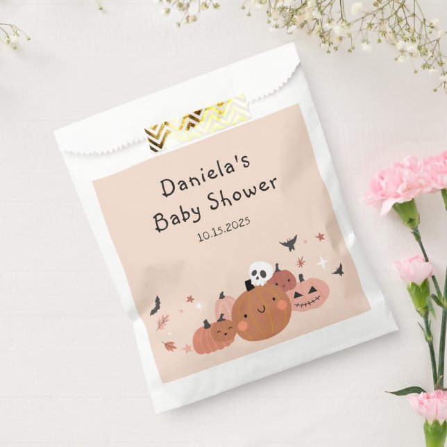  Cute A Little Boo Halloween Baby Shower Favor Bag (Sealed)