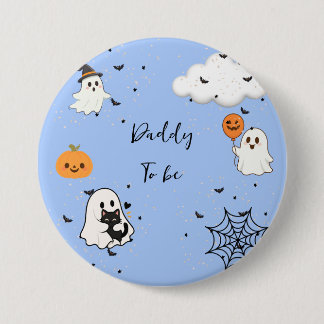 Cute A Little Boo Is Almost Due Baby Shower Daddy Button