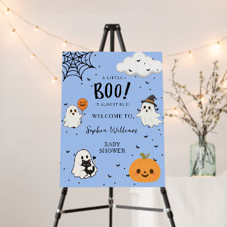 Cute A Little Boo Is Almost Due Baby Shower Foam Board