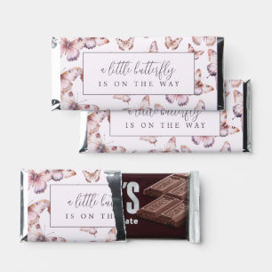 Cute A Little Butterfly Baby Shower Large Hershey Bar Favors