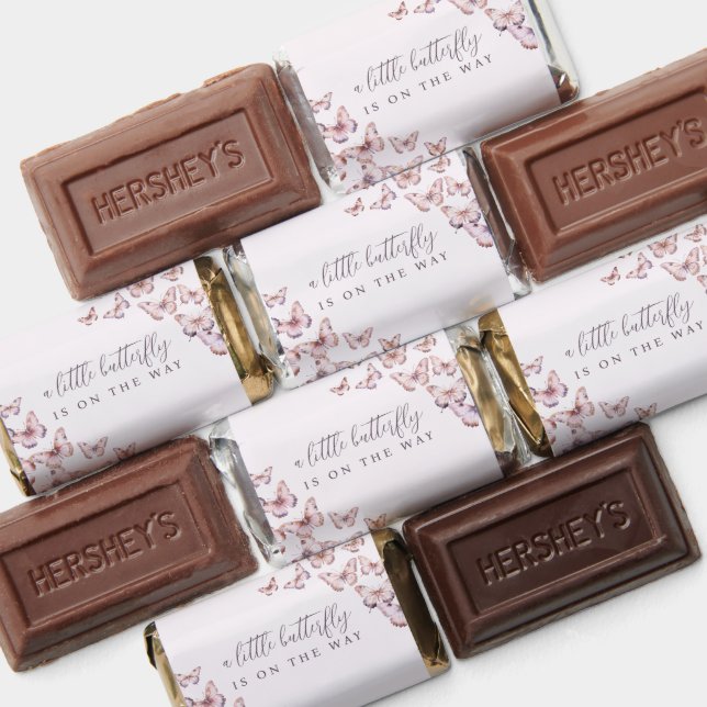 Cute A Little Butterfly Is On The Way Baby Shower Hershey's Miniatures (Assorted)