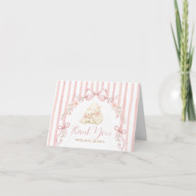 Cute A little lamb Pink Bow Floral Daisy Stripe