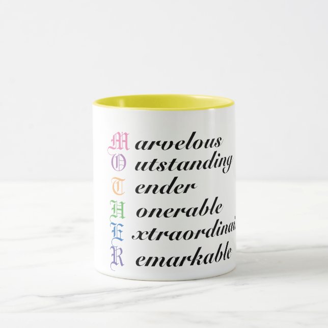 Cute A Mother Mom Mug - Sweet Mothers Day Gift! (Center)