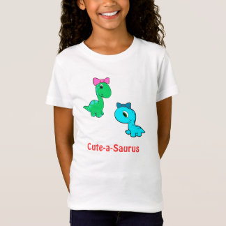 Cute-a-saurus kids shirt for girls