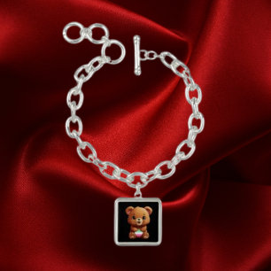 Cute Abrosexual Pride Bear Bracelet