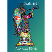 Cute Abstract Angel Telephone Address Book (Front)