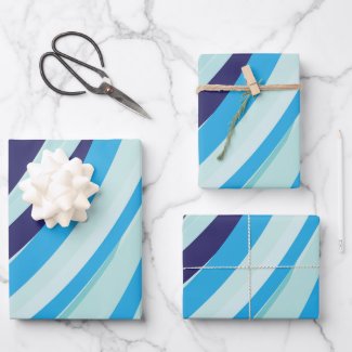 Cute Abstract Blue Diagonal Stripe 