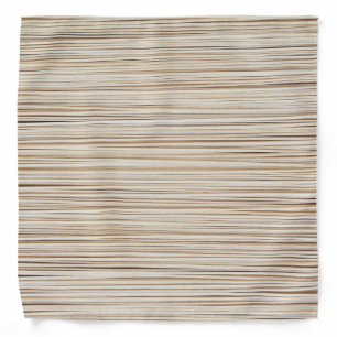 Cute abstract brown lines design bandana