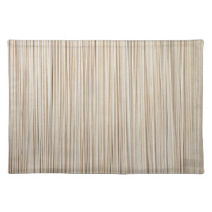 Cute abstract brown lines design cloth placemat