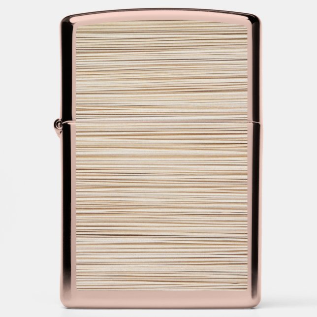 Cute abstract brown lines design zippo lighter (Front)