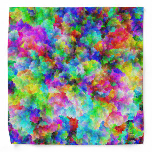 Cute abstract colorful brust texture bandana