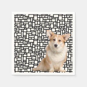Cute Abstract Corgi Napkins