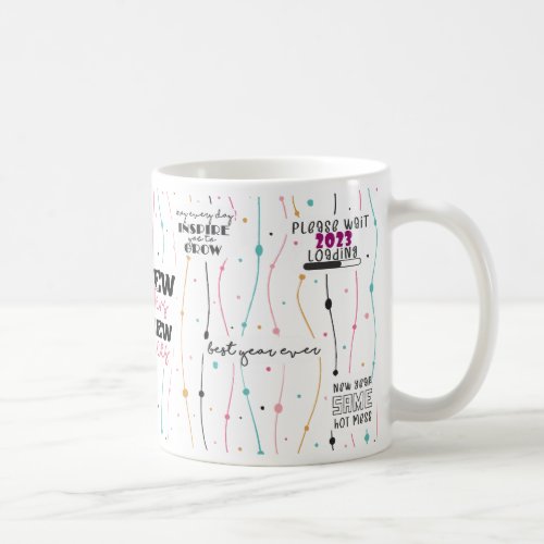 Cute Abstract Doodle Pattern Coffee Mug