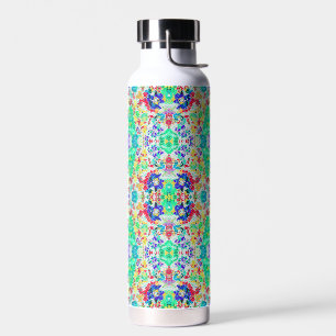Cute abstract floral pattern water bottle