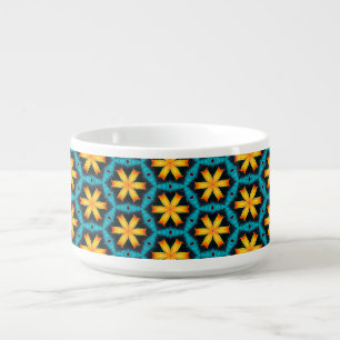 Cute Abstract Flowers Pattern Bowl