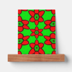 Cute Abstract Flowers Pattern Picture Ledge