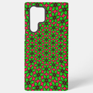 Cute Abstract Flowers Pattern Samsung Galaxy S22 Ultra Case